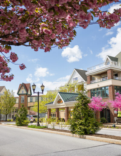 Town square in Pleasant View Retirement community.